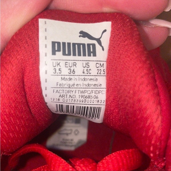 Red Puma Soft Foam Sneakers - Picture 6 of 6